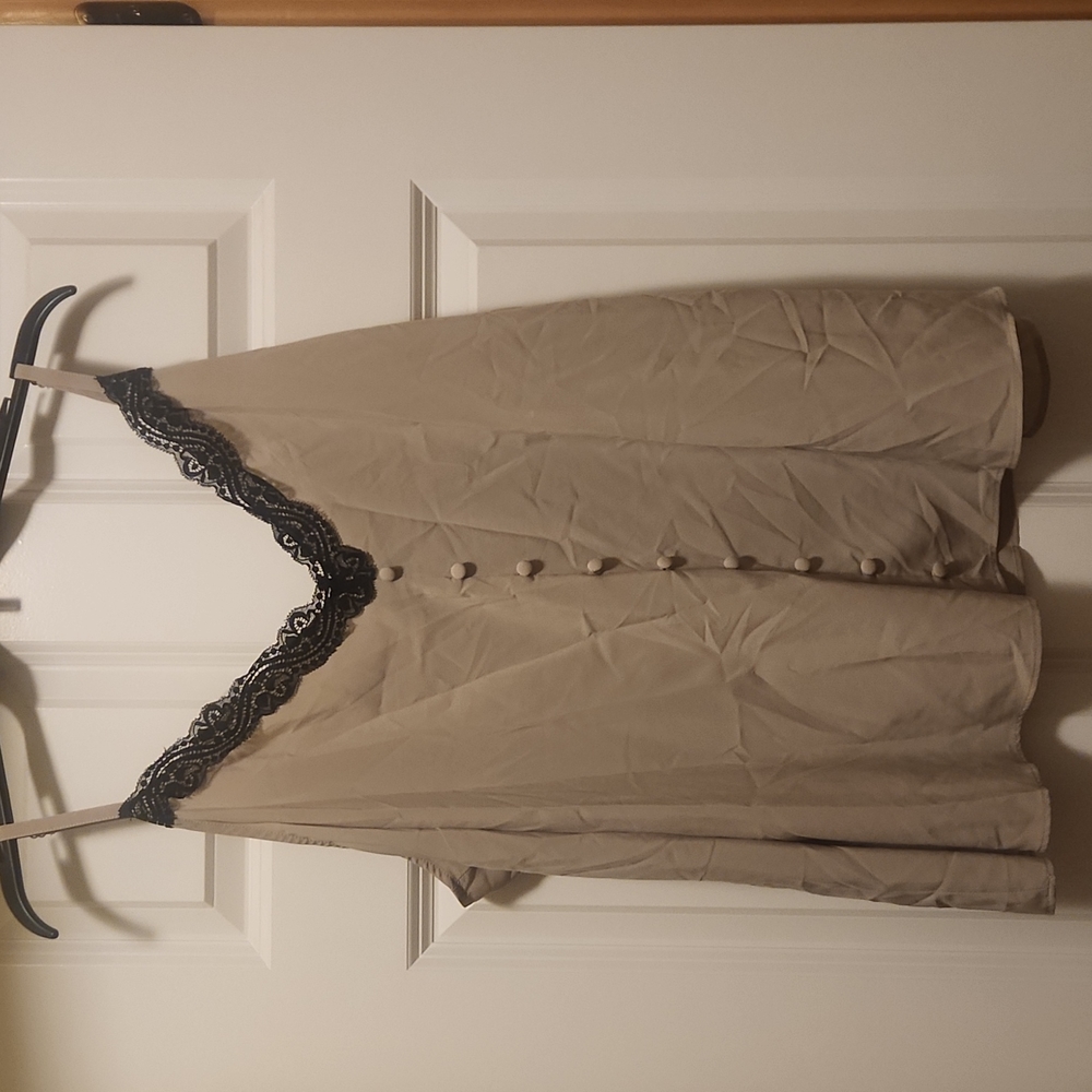 Torrid Beige Spaghetti Strap Top